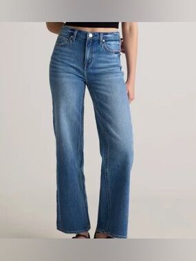 Quince Bella Stretch Relaxed Straight Jeans size 25